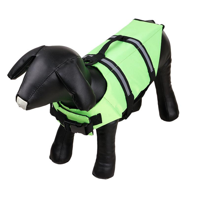 

T dog life jacket pet outdoor dog swimsuit summer dog clothes XXS зелёный