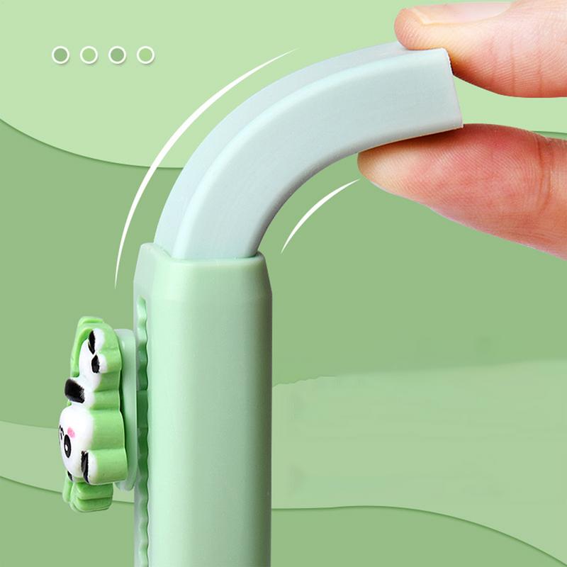 Push Pull Eraser Cartoon Panda  Sliding Retractable Pencil Erasers Cute Writing Painting Drawing Clean Tool for Kids