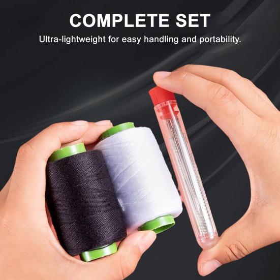 34Pcs/37Pcs Sewing Tool Set Needles Thread Hand Repair Tools Portable Sewing Kit Needle Threader Seam Remover Included DIY Craft Set
