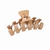 Fashionable N-shaped Large Frosted Spray-painted Plastic Hair Clip for Ladies' Hair