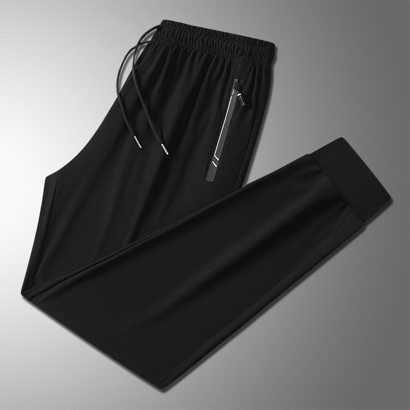 Quick-Dry Ice Silk Summer Casual Pants - Versatile & Trendy Sportswear