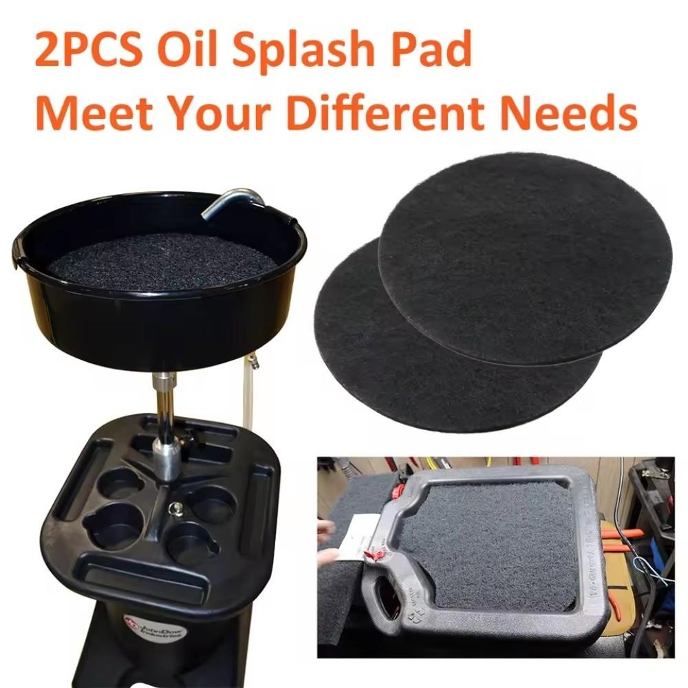 2pcs New Multiuse Oil Drain Splash Pad Lightweight Sponge Pad Oil Change Mat Transmission Drain Pan Garage Automotive