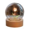 1 Set Tulip Night Light Soft Lighting Wooden Base Battery-operated Easy Installation Decorative Energy-saving Creative Handmade Tulip Night Light