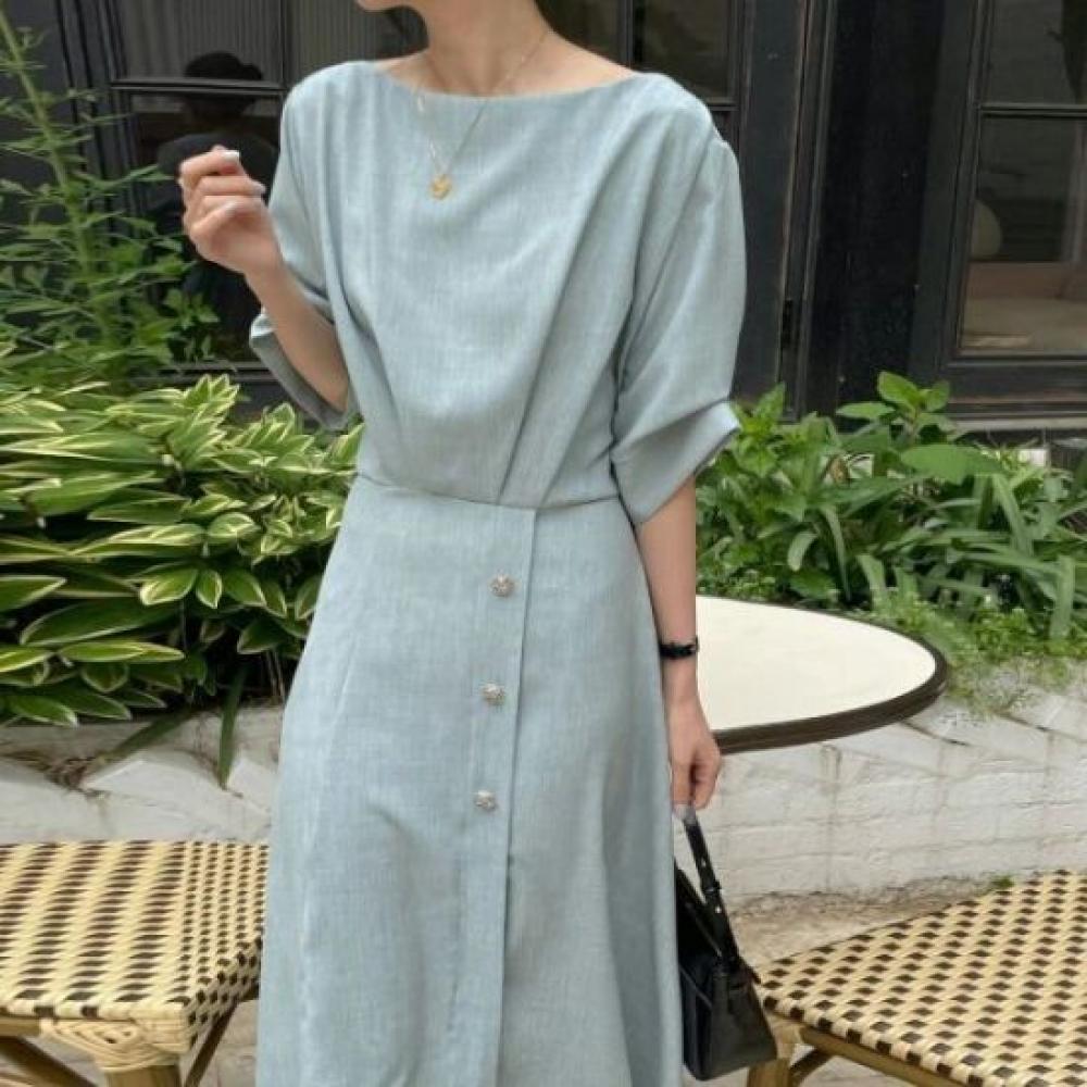 Rellawear Women Loose Line Dress 2color Yl250544