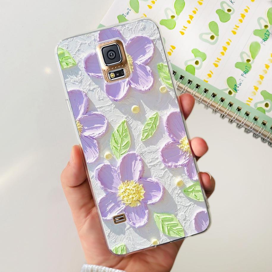 For Samsung Galaxy S5 Case G900F G900I i9600 S 5 Back Cover Cool Painted Soft Silicone Clear Phone Case For Samsung S5 Neo Coque