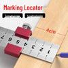 Steel Ruler Positioning Block – Aluminum Alloy Scribing Limiter for Woodworking and Marking.