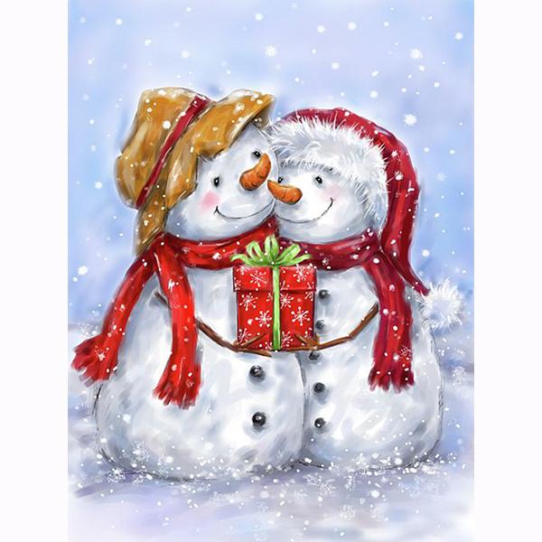 5D DIY Cartoon Santa Claus Diamond Painting Snowman Diamond Embroidery Penguin Diamond Mosaic Polar Bear Art Kit Christmas