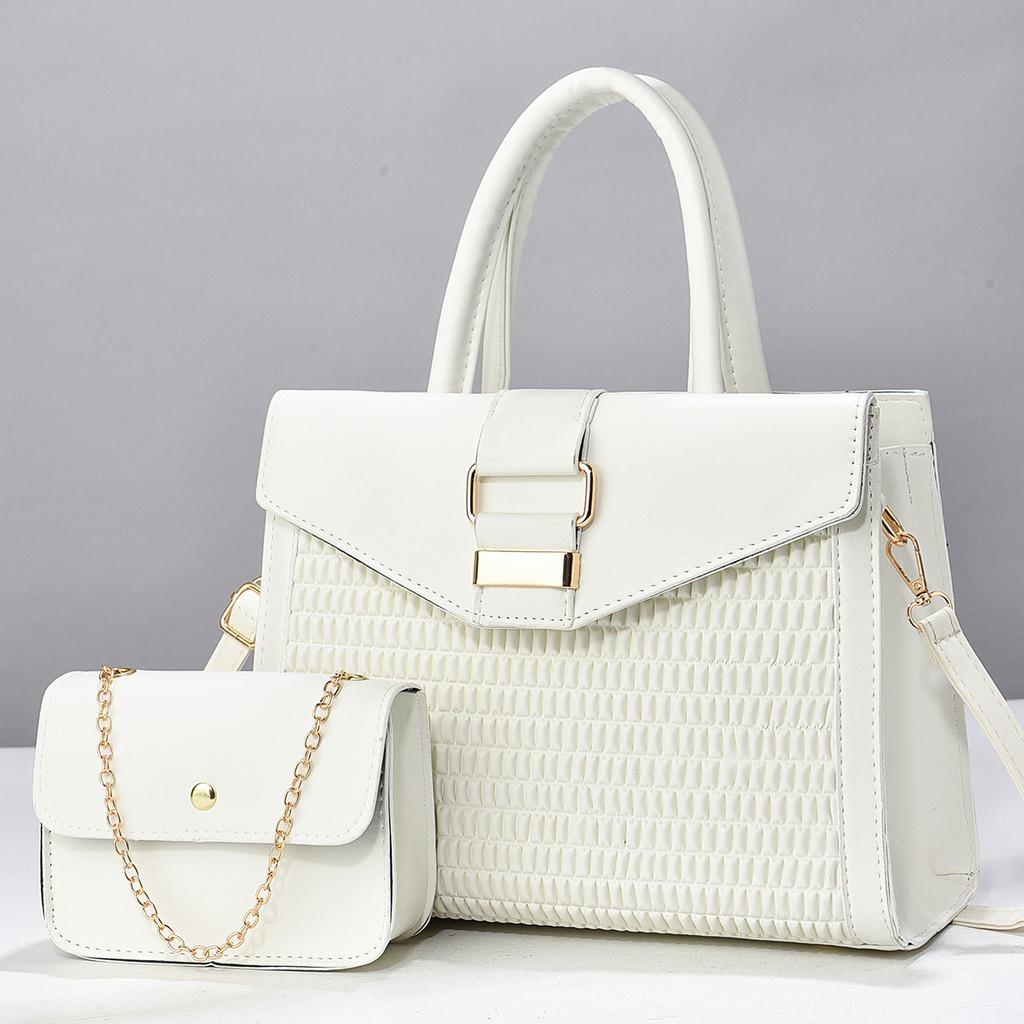 Urbanes Minimalistisches Pu-Handtaschen-Set Mit Etui Und Internen Reißverschlusstaschen Für Den Täglichen Gebrauch