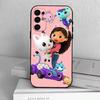 Custodia per Telefono G-Gabby Cats in Silicone Nero Morbido Per Samsung S25,S24,S21,S22,S23,S30,Ultra,S20,Plus,Fe,Lite