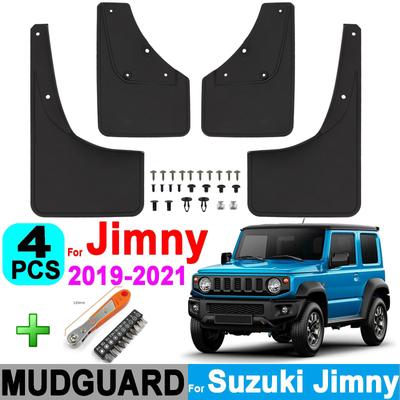 Para Suzuki Jimny Sierra JB64 JB74 guardabarros de coche guardabarros protectores contra salpicaduras guardabarros delantero trasero de coche