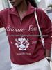 Trendy American Retro Design Lapel Zipper Hoodie for Women