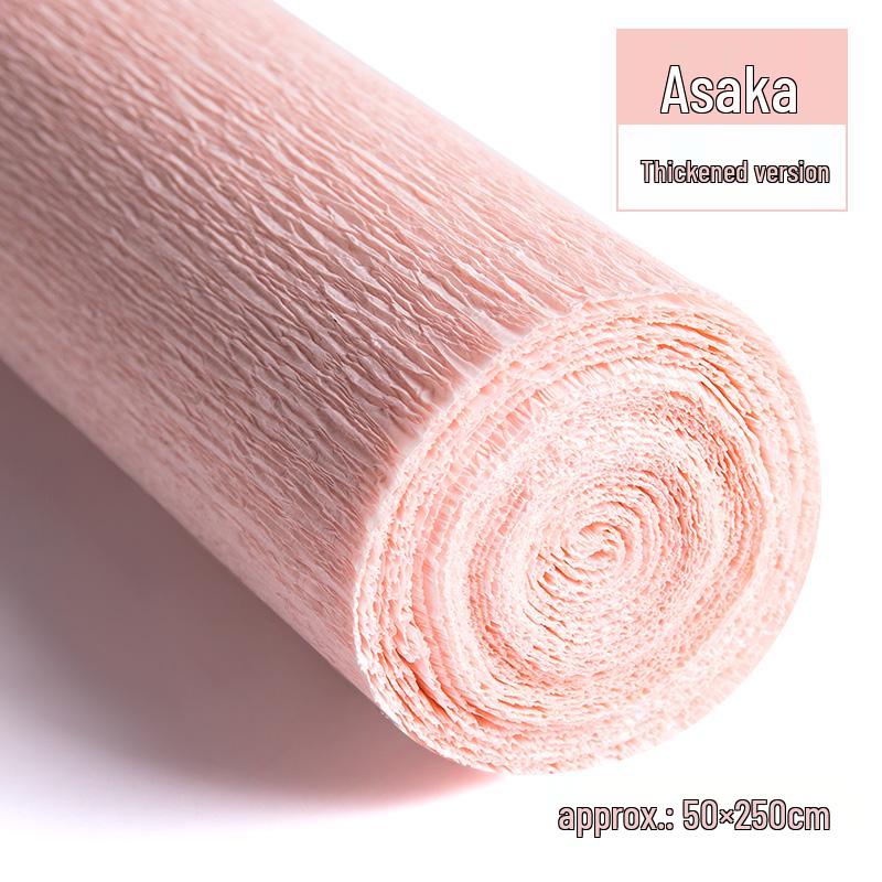 Packung dickes grünes Krepppapier für handgefertigte 3D-Blumen, ideal für Bastelarbeiten in Grundschule und Kindergarten