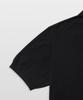 MANNERGRAM Nouvelle Fine Cashmere Cotton Polo Short Sleeve Knit Black