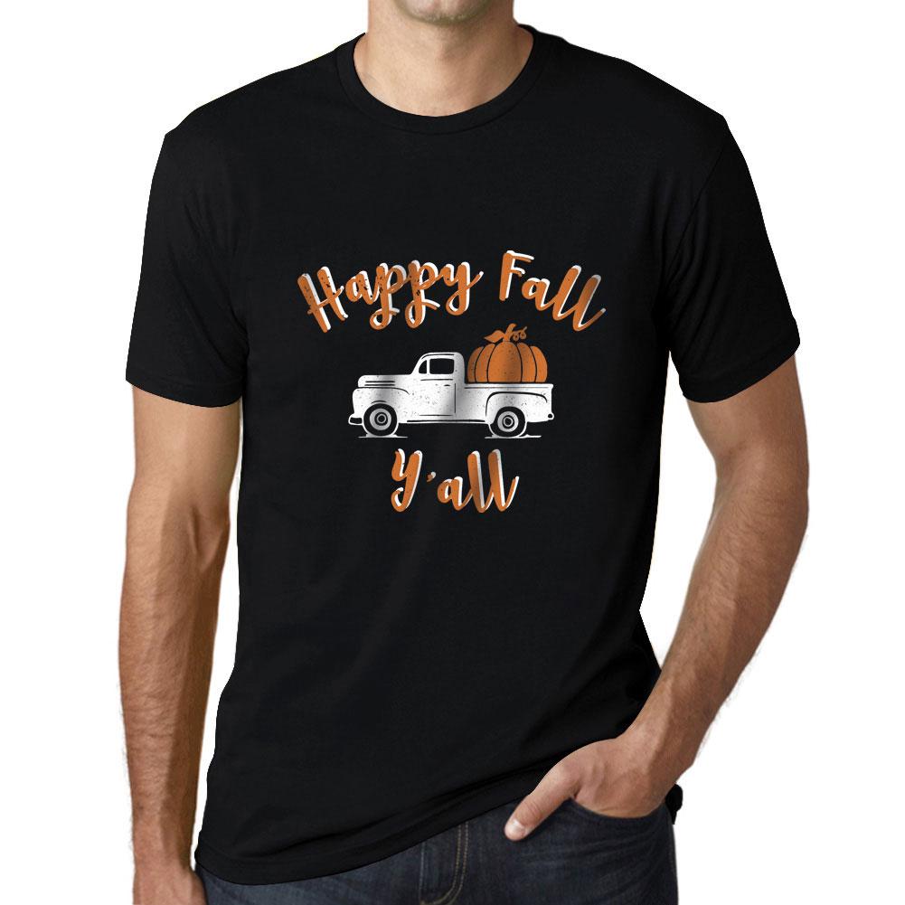 Ultrabasic Mens Graphic T-Shirt Happy Fall Yall Pumpkin Truck