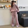 Set alla moda con felpa con cappuccio sportiva e pantaloni della tuta per ragazze (Primavera/Autunno 2025)