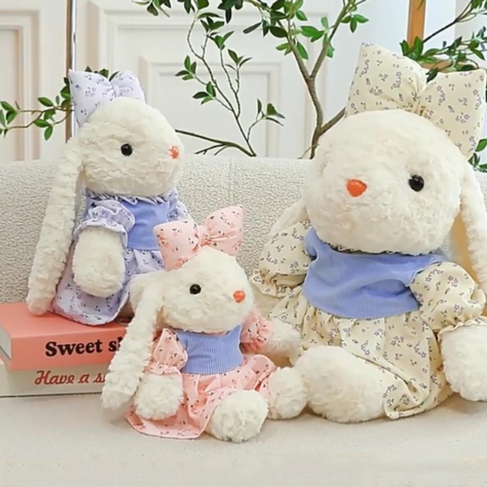 

Stuffed Rabbit Plush Toy Cartoon Animal Dress Rabbit Soft Doll Home Decor style 3