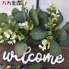Artificial Eucalyptus Wreath Door Decor Wedding Party Home Decoration 30cm Green Foliage Garland