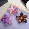 Retro Plumeria Flower Hair Clip for Girls - Cross-Border Sweet Accessory, Five-Petal Design, Perfect for Updos.