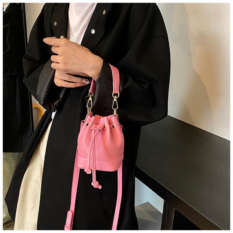 Cute Kids' Bucket Bag - Drawstring Mini Crossbody for Parent-Child with Creative Coin Purse