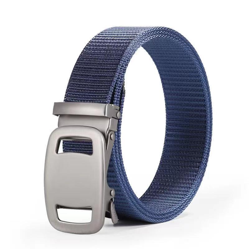 Herren Taktischer Nylon Automatikschließe Ledergürtel