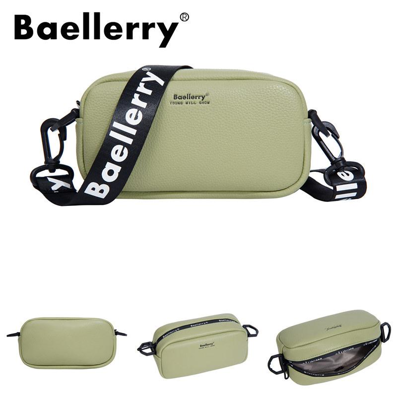 Baellerry Women Shoulder Bags Artificial Leather Crossbody Bag for Ladies Zipper Phone Bags Handbags
