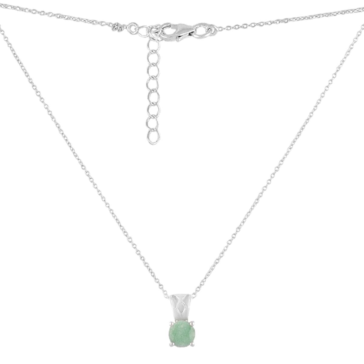 

Срібне кольє з натуральним смарагдом 0.718ct (2126546) 50-55cm смарагдовий