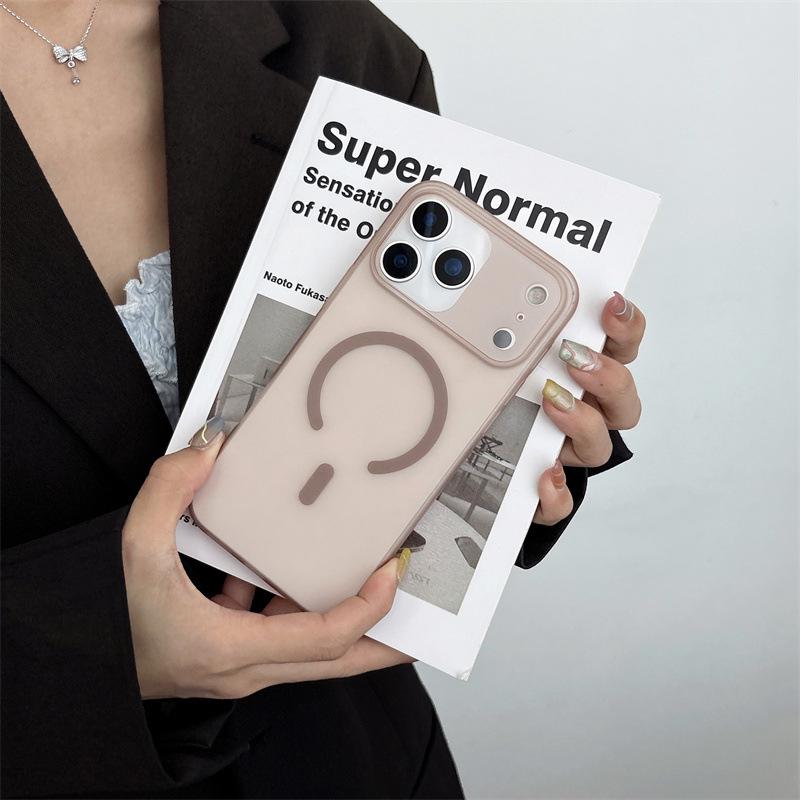 Ice Mist Magnetic Frosted Case for iPhone 17 Pro Max - Semi-transparent, Skin-feel, Hard PC Protective Cover