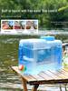 ZISIZ Outdoor Silicone Water Bucket with Faucet