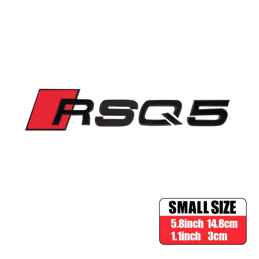 3D ABS Auto Body Rear Trunk Decoration Sticker Car Styling Emblem Decal Refit Accessories For Audi RS RSQ3 RSQ5 RSQ7 SQ3 SQ5 SQ7