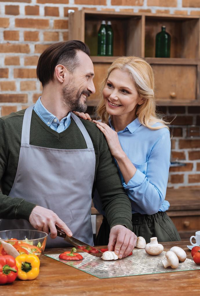 SZKLANA DESKA DO KROJENIA 40x30 SZARA