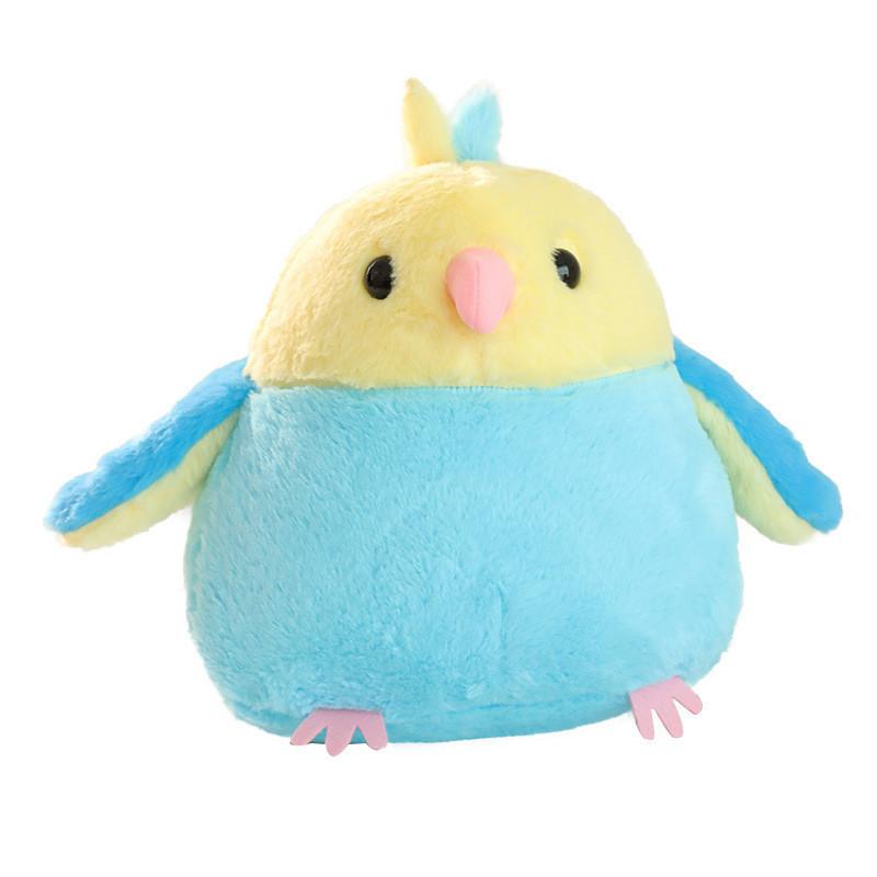 Adorable Chubby Parrot Plush Toy Cute Bird Stuffed Animal Soft Doll For Kids