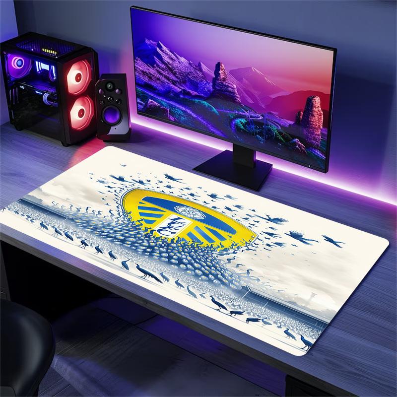Leeds United Print Cushion Non-slip Laptop Tablet Big Mousepad XXL Mat Mini PC Playmat With Lock edge