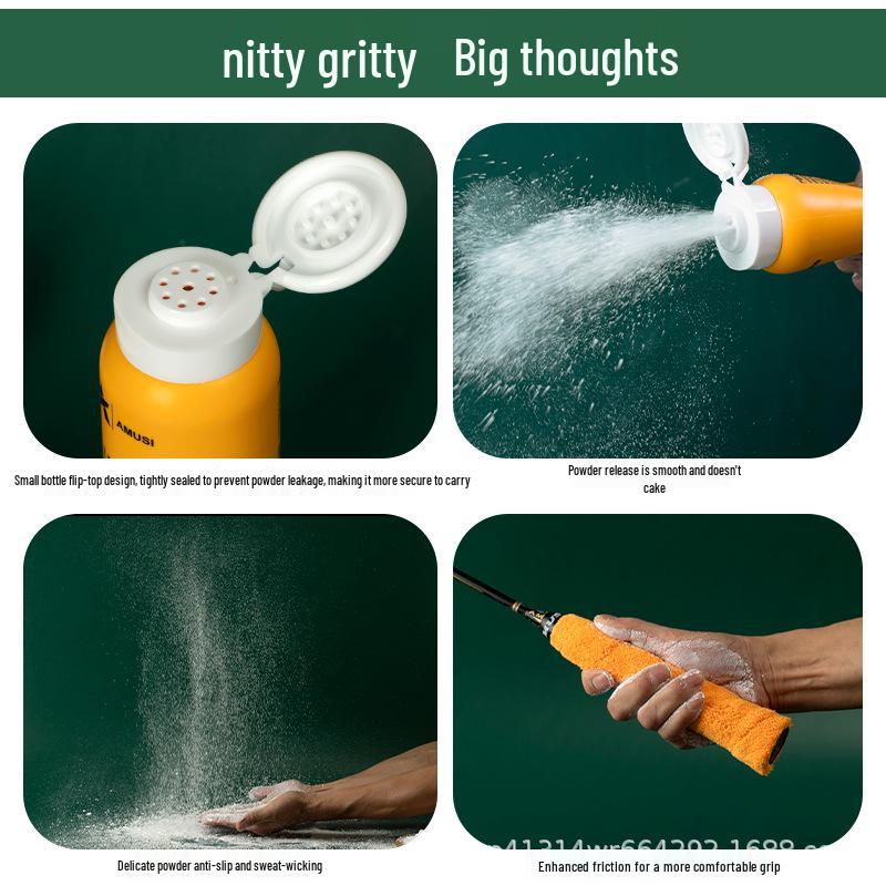 Anti-Slip Sweat-Absorbing Powder for Sports: Badminton, Tennis, Basketball, Rock Climbing, Pull-Up Bars, Gymnastics