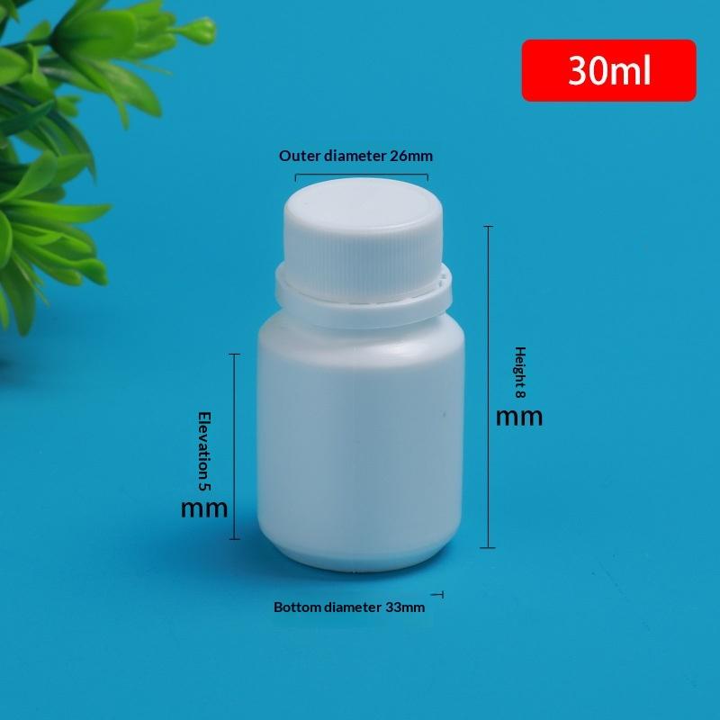 10 Stück 20-225ml Pillenfläschchen Tabletten Kapseln Pulver Tragbare Behälter Kunststoff HDPE Weiße Versiegelte Leere Flaschen