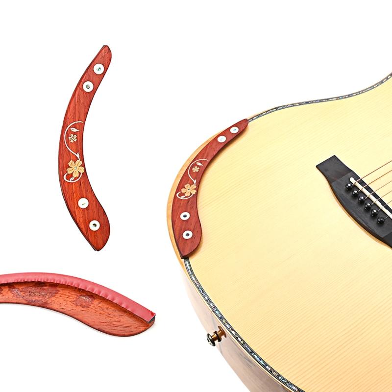 Acoustic Guitar Arm Rest Solid Wood Guitar Armrest Gauntlets for 39-41 inch Acoustic Guitar Replacement Parts Durable