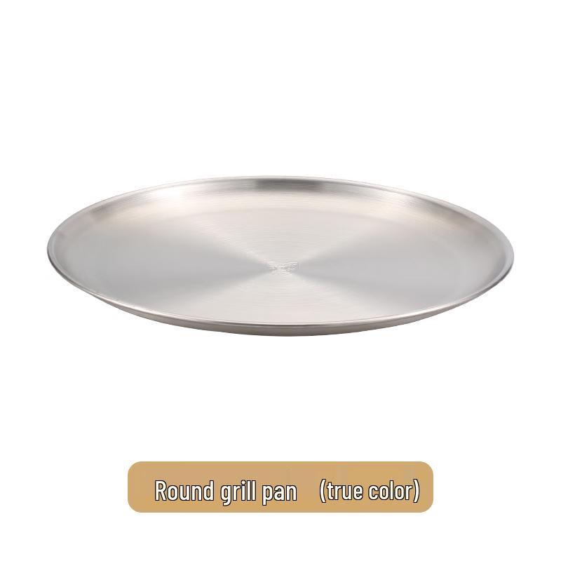 ShengJia Stainless Steel Round Buffet & Serving Plates 14cm