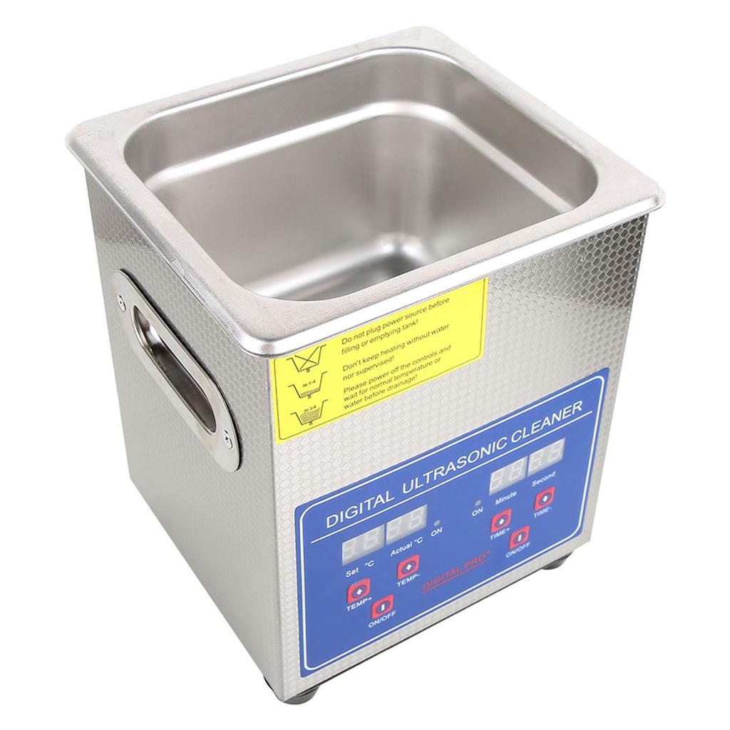 2L Stainless Steel Digital Ultrasonic Cleaning Machine Ultrasonic Bath Heater Timer