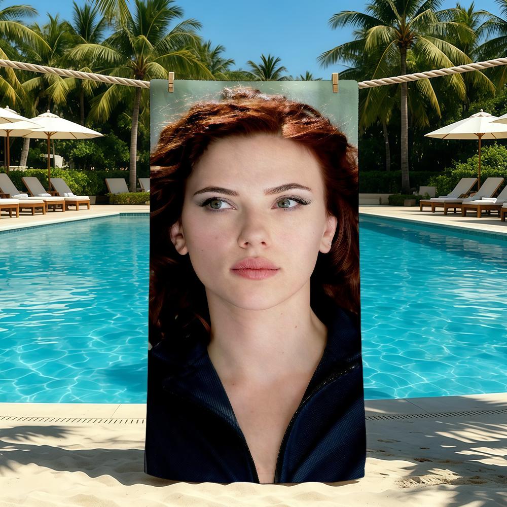 Towel For Outdoor S-Scarlett J-Johansson Actor Camping Beach Towel Super Absorbent Quick-Drying Summer Towel