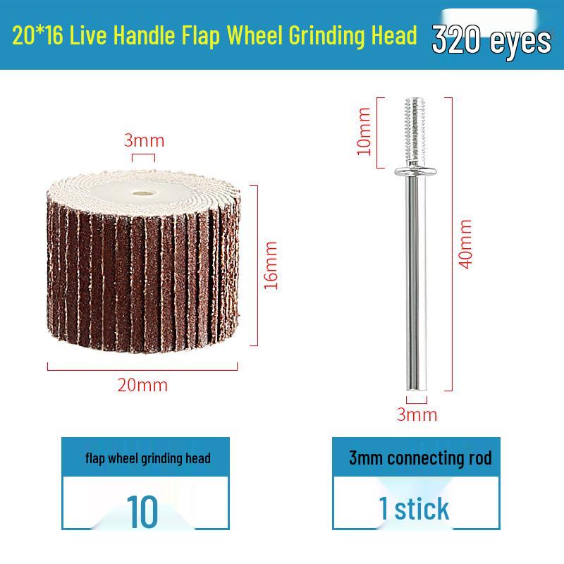 3mm Sandpaper Flap Disc for Metal Grinding, Polishing, and Rust Removal - Electric Grinder Attachment