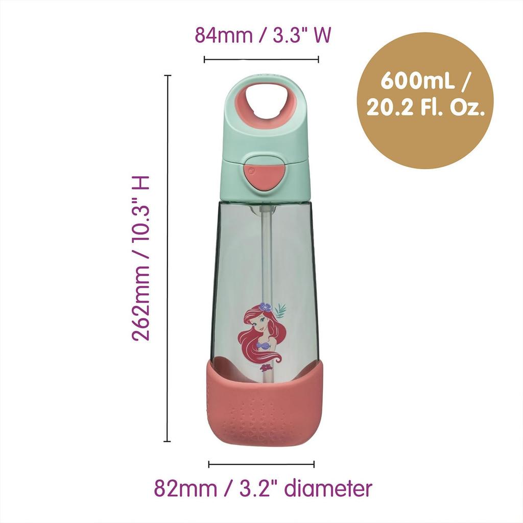 b.box [Water Bottle Tritan drink bottle 600ml Tritan drink bottle] Little Mermaid 24 Ariel 5005XDM4
