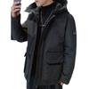 Hooded Down Jacket Men's Winter Thickening Warmth Windproof Coldproof Port Trend Plus Size Cargo Jacket Men