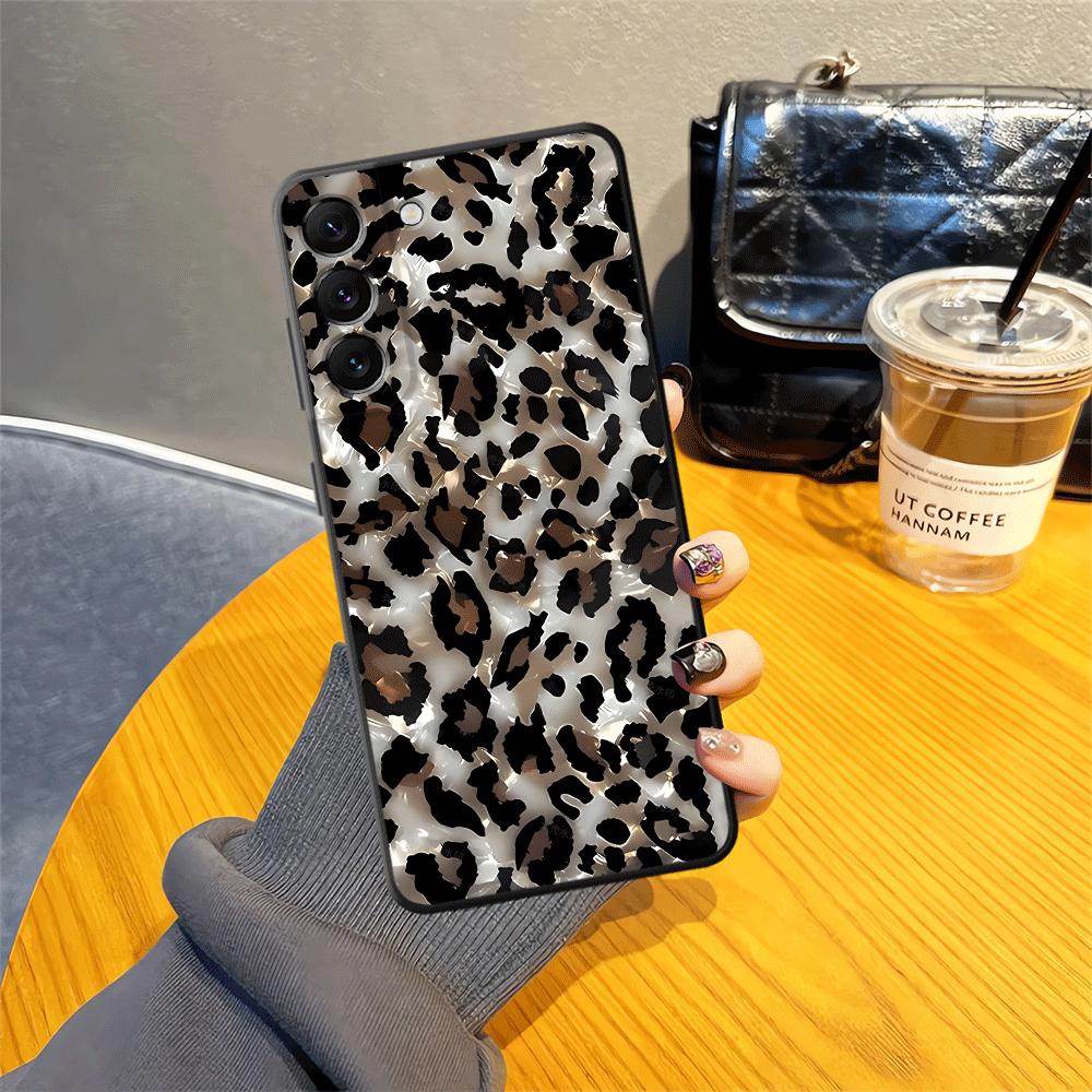 Leopard Print Lip Print Art Case for Samsung Galaxy A25 A16 A37 A23 A52 A36 A57 A15 A73 A51 A05 A06 A53 A17 A55 Phone Cover A12