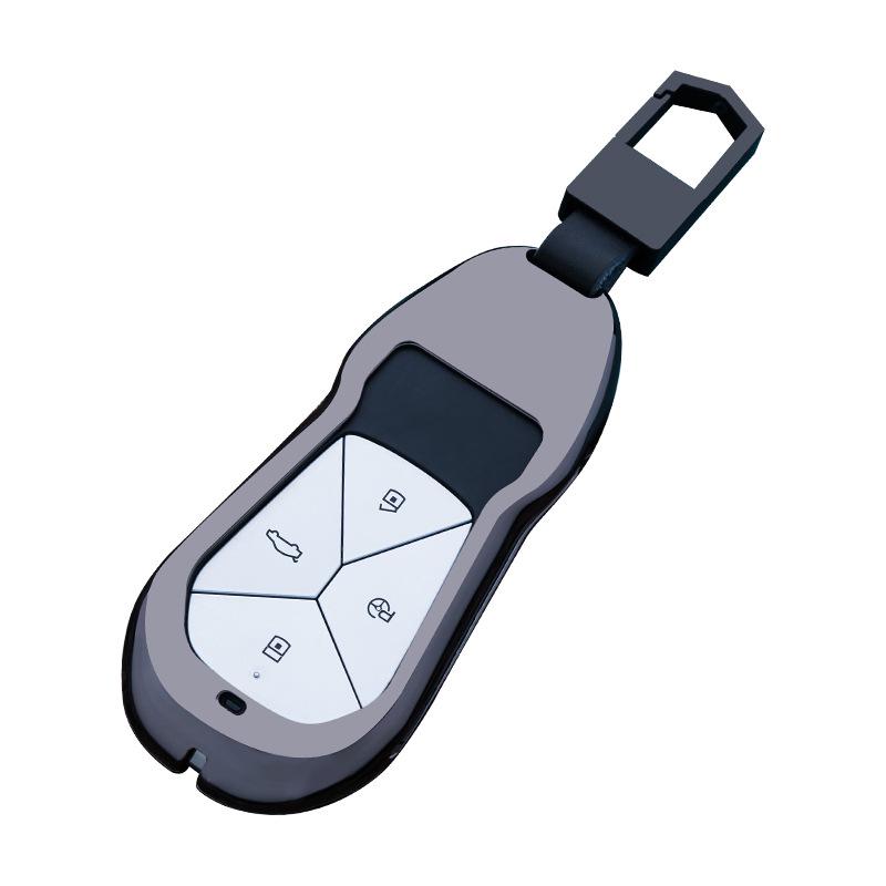 Xpeng Schlüsselhülle für P7, P5, G3i Modelle (2021) - Metallschlüsselanhänger und Schnalle