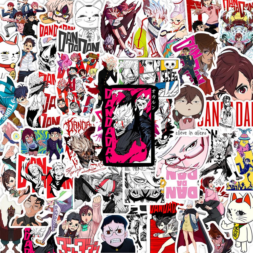 10/30/50pcs Japan Cartoon Momo Ayase DANDADAN Stickers Cool Anime Decals Waterproof DIY Luggage Phone Helmet Manga Sticker Toys