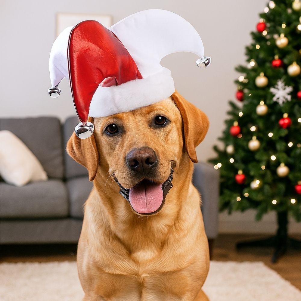 Adjustable Pet Dog Clown Hat Breathable Dog Party Hat Pet Supplies Dress Up Hat Festival