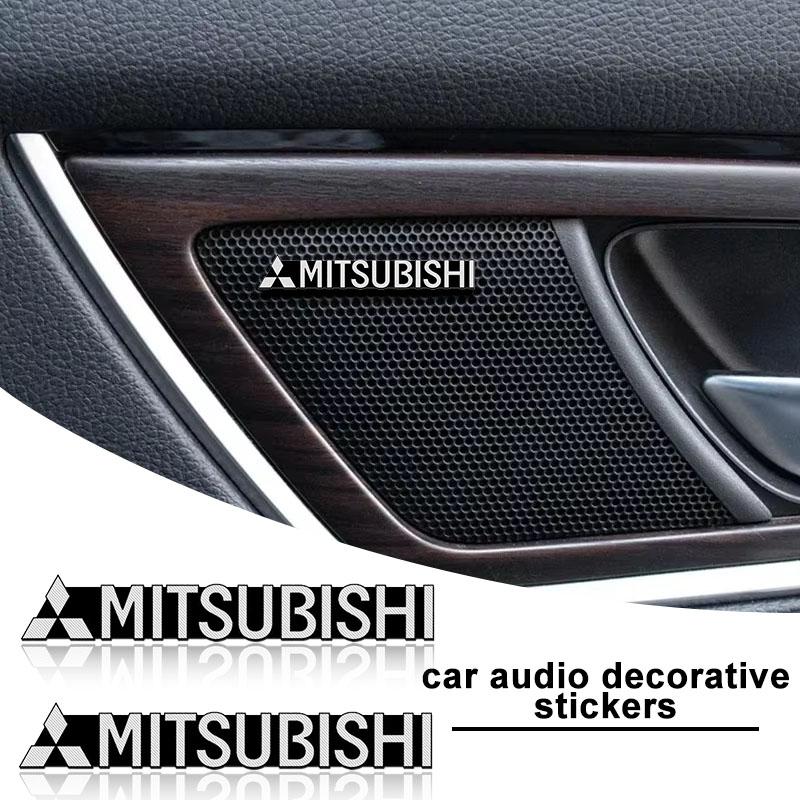 Car Audio Decorate 3D Aluminum Badge Emblem Sticker For Mitsubishi ASX Lancer L200 Pajero Sport Attrage Mirage Eclipse