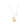 Ocean Sand Dollar Gold Plated Necklace Women Necklace 5462580