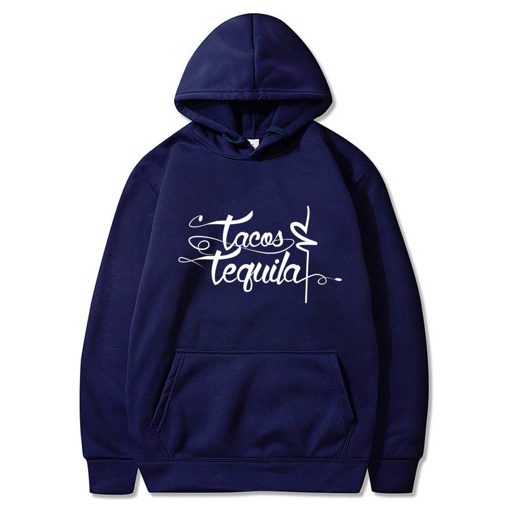 Tacos Letter Design Printed Women Hoodies Fashion Fleece Hoody Creativity Pullover Clothing Street Loose Sweatshirts Women'S