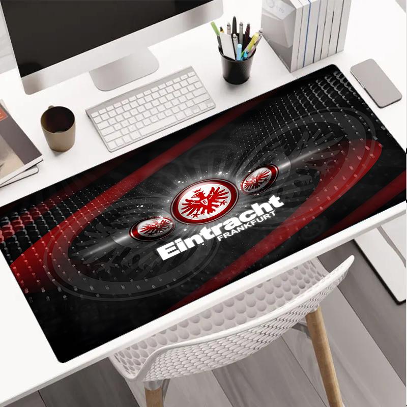 Flammendes Herz Frankfurt Emblem Mauspads, Gaming-Mauspad, Tastaturmatte, Schreibtischdekoration für Computer-Notebook, Fan-Geschenk, Geburtstagsgeschenk