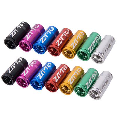 2pcs Bicycle Tire Valve Caps Ultralight Aluminum Mountain Road Bike Valve Cap for Presta Tire Valve